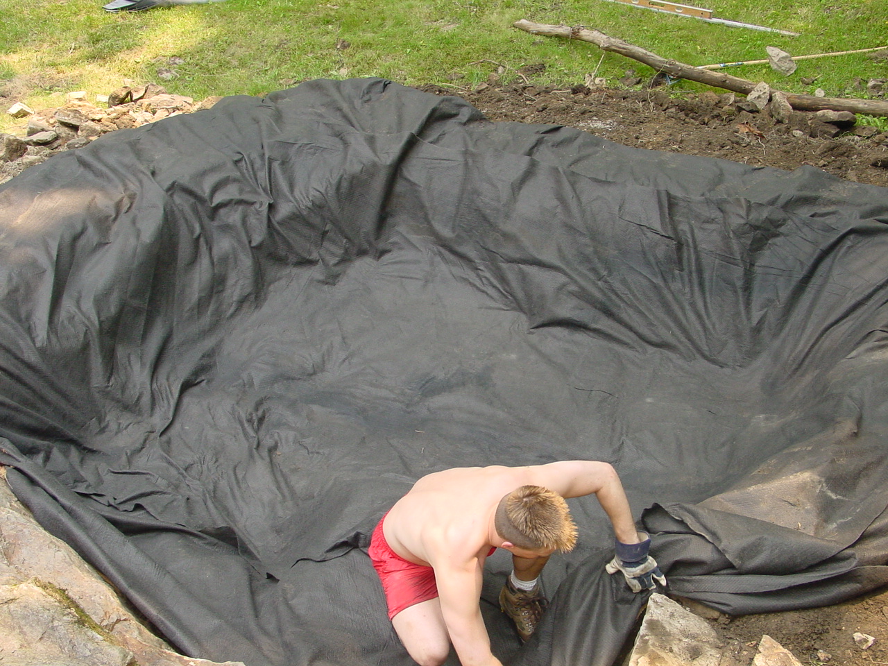 Pond building