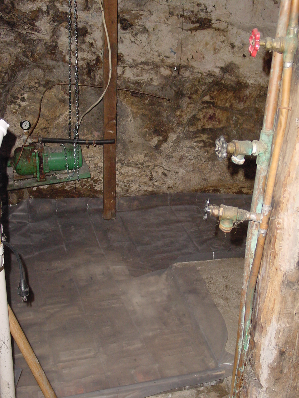 Cement prep for util area