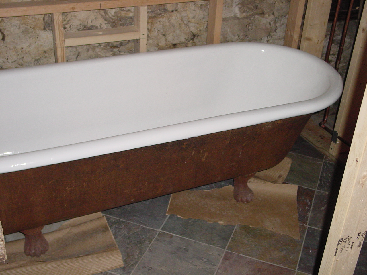 Tub re-glazed