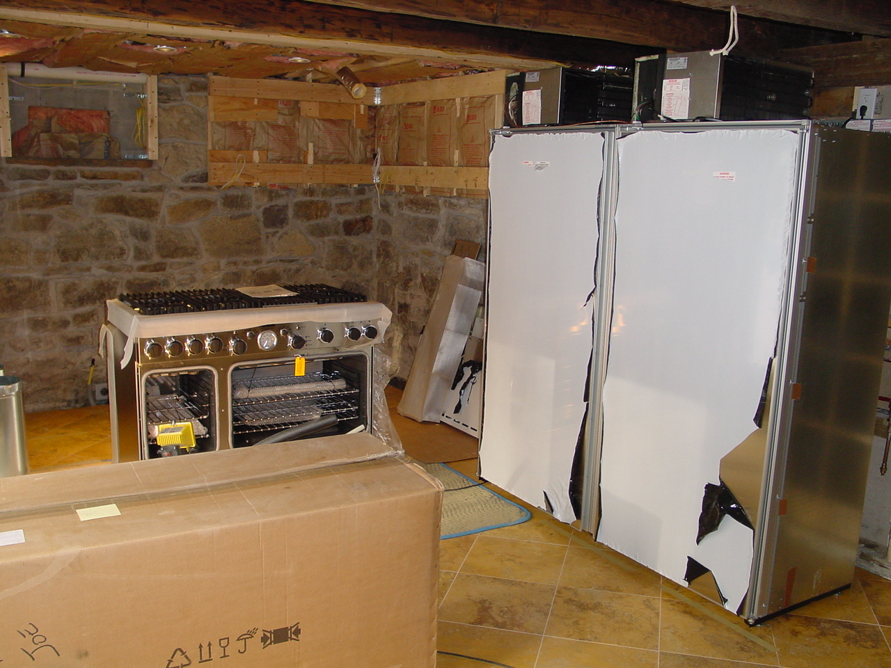 Fridge, freezer, and oven arrive