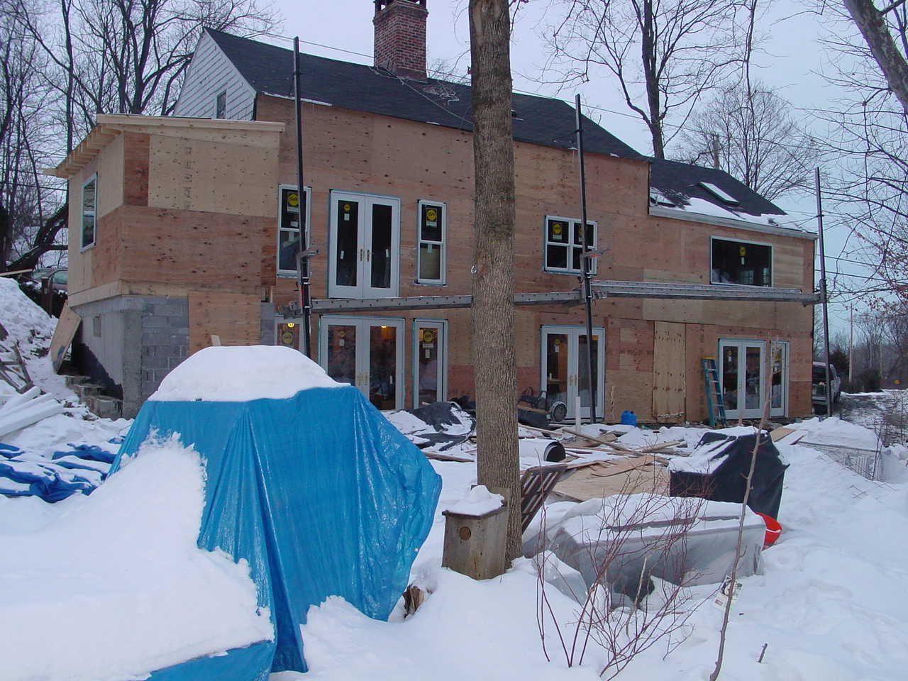 Back windows in except new shower window