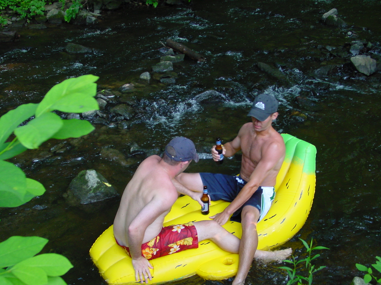 Pete and Jimbo floating