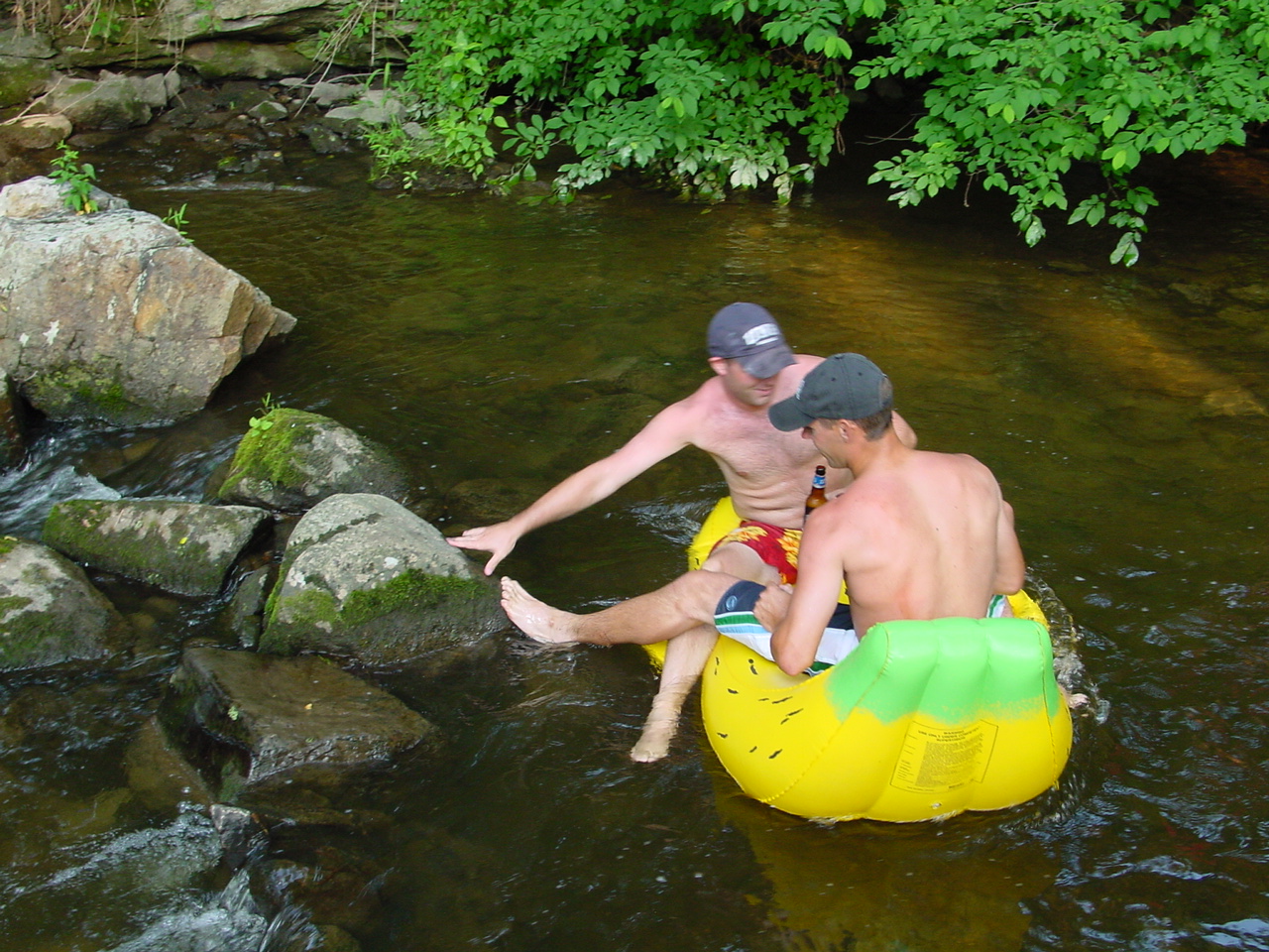 Approaching the rapids